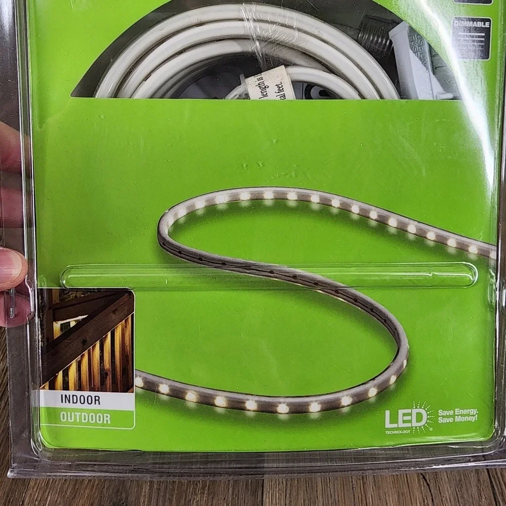 Commercial Electric LED Ribbon Light 13.2 ft Soft White Indoor Outdoor Dimmable